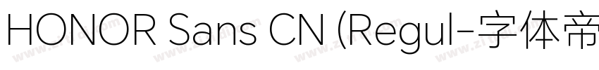 HONOR Sans CN (Regul字体转换